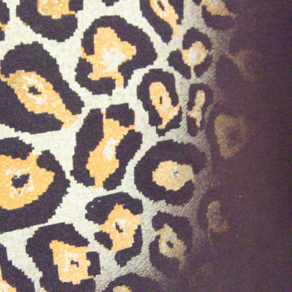 Wrangler Classic Blues T-Shirt Women's XL Brown Leopard Ombre Glitter Western - Picture 3 of 8